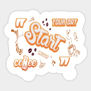 Fuel for Success: Coffee Tee Sticker